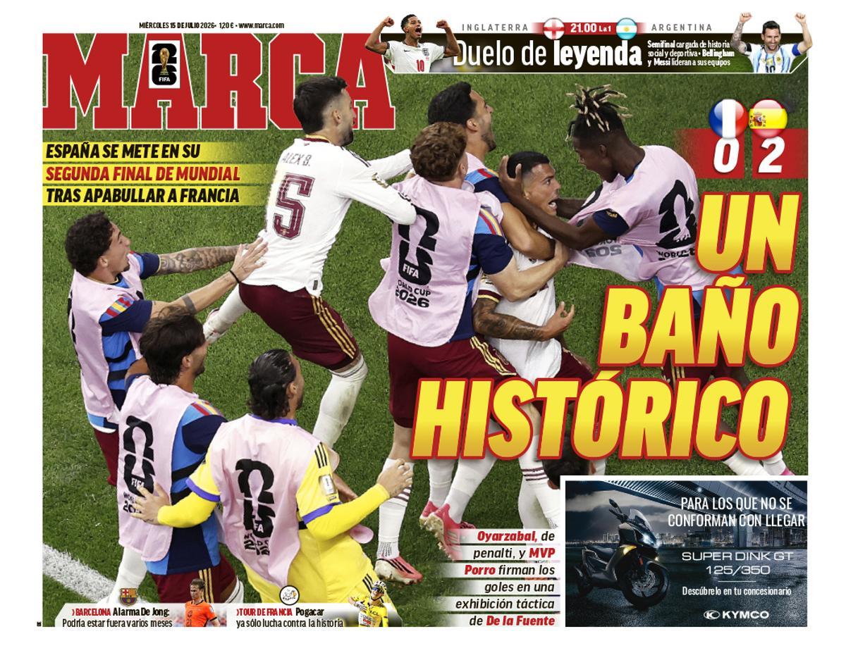 Estas son las portadas de la prensa deportiva de hoy