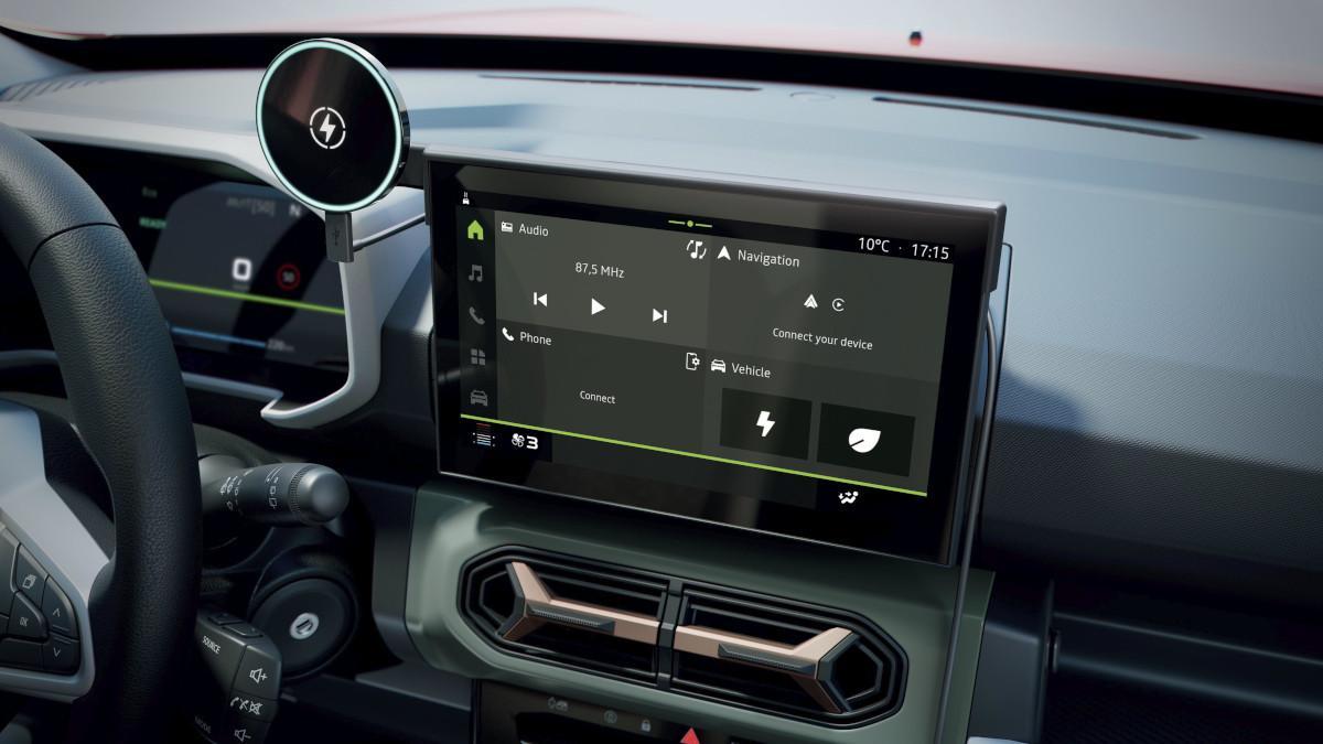 Pantalla central del nuevo Dacia Spring