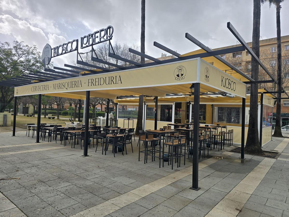 El Kiosko Lobero, el nuevo quiosco-bar de Los Bermejales, en el Paseo de Europa