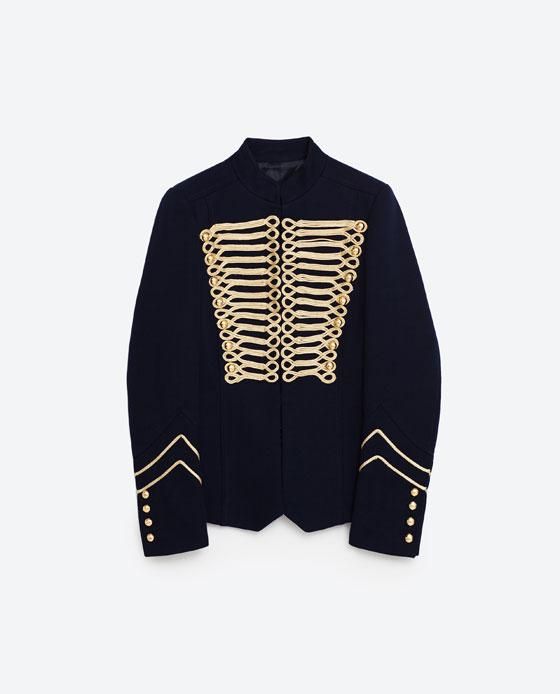 Rebajas 2017, chaqueta alamares de Zara (59,99€)