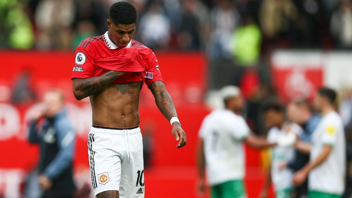 Rashford, en el duelo de la primera vuelta contra el Newcastle