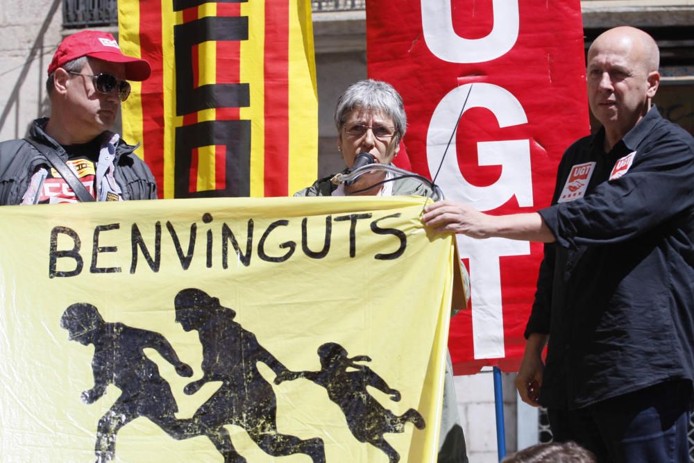 Manifestació del primer de maig a Girona