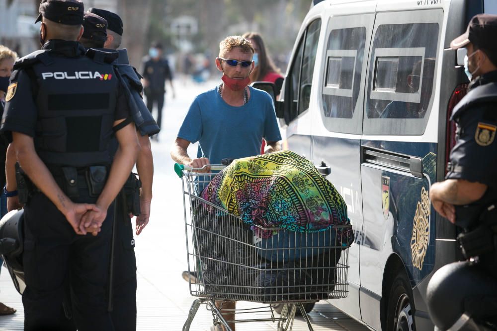 Desalojo de okupas en Los Cristianos