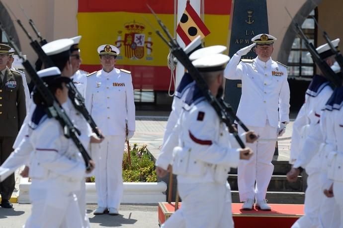 Las Palmas de Gran Canaria.  Toma de posesión del almirante-comandante del Mando Naval de Canarias