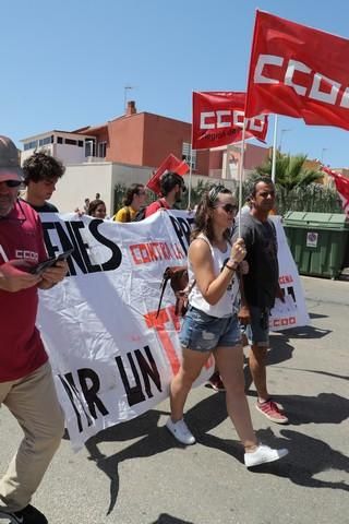 Protesta del sector de la hostelería en La Manga