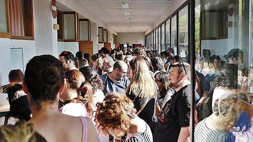 Oposiciones de docentes celebradas en la UIB el verano de 2018.