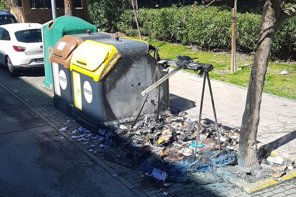 Desde el viernes 27 de marzo se han registrado más de una decena de incendios de contenedores entre Arganzuela, Centro y Retiro