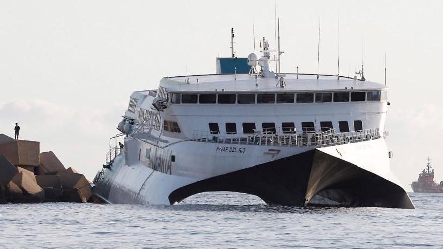 Imagen que muestra la situación en la que se encuentra el barco.