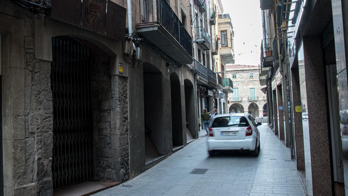Imatge d'arxiu del carrer Sobrerroca de Manresa