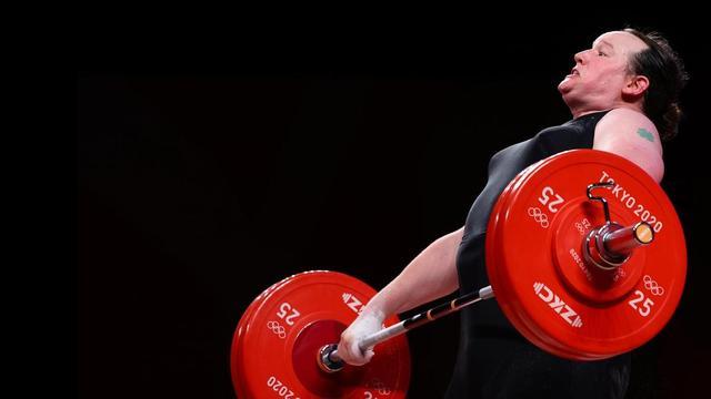 La haltera Laurel Hubbard, primera deportista transexual en participar en unos Juegos Olímpicos.