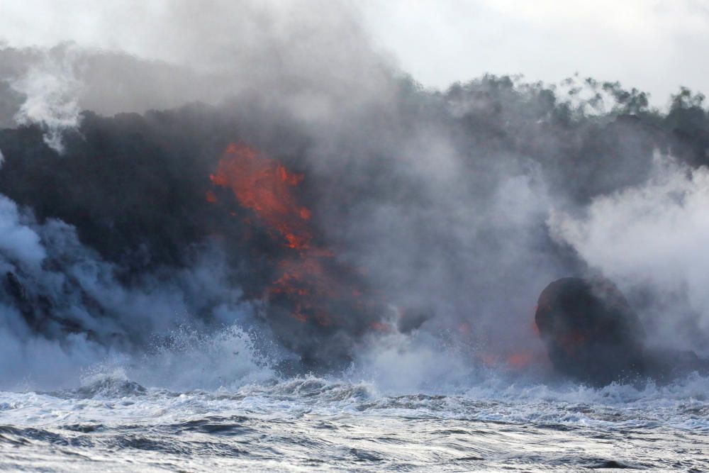 Les erupcions del volcà Kilauea arriben a l'Oceà P