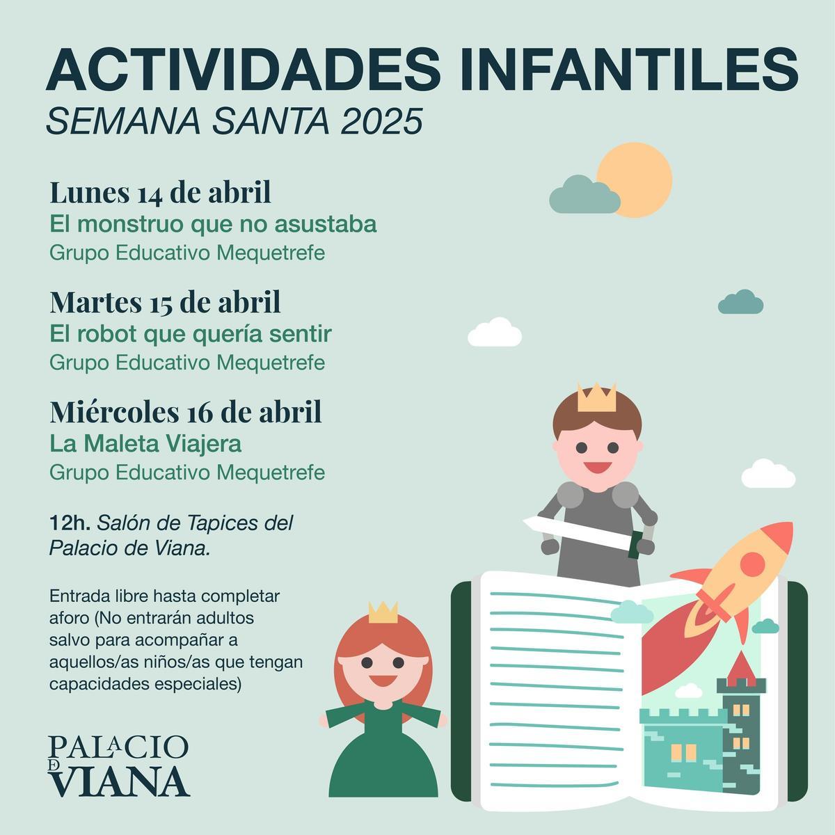 Actividades infantiles de Semana Santa en Viana.