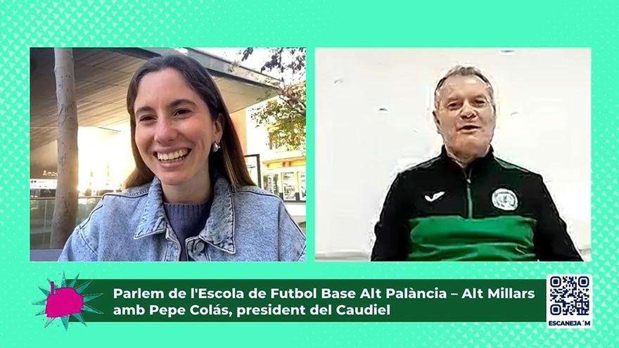 Pepe Colás, president del Caudiel, junto a Claudia Arrufat