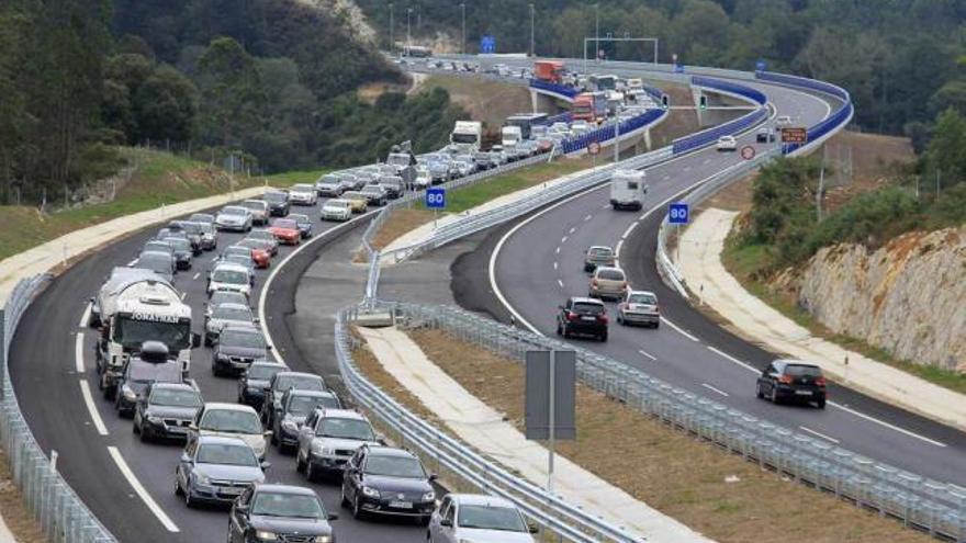 Cortes de tráfico por obras en la Autovía del Cantábrico en Ribadedeva