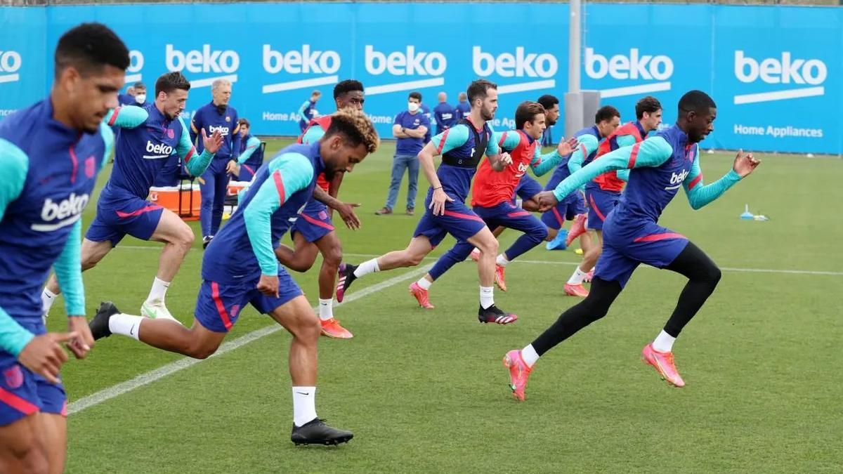 Así ha sido el entrenamiento del Barça antes el choque en Mestalla