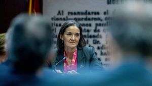 La exministra de Industria, Comercio y Turismo y portavoz del PSOE en el Ayuntamiento de Madrid, Reyes Maroto, comparece ante la Comisión de Investigación sobre el ‘caso Koldo’, en el Senado, a 29 de enero de 2025, en Madrid (España). La comisión trata sobre los contratos, licencias, concesiones, ayudas y otras operaciones del Gobierno y del sector público, relacionadas con la intermediación de Koldo García Izaguirre y con las demás personas vinculadas a la trama investigada en la Operación Delorme, y respecto a los presuntos delitos relativos a la corrupción que tengan una relación, directa o indirecta, o conexión con las mismas, para informar en relación con el objeto de la comisión. 29 ENERO 2025;MAROTO;REYES;CASO KOLDO;SENADO Ricardo Rubio / Europa Press 29/01/2025. REYES MAROTO;Ricardo Rubio