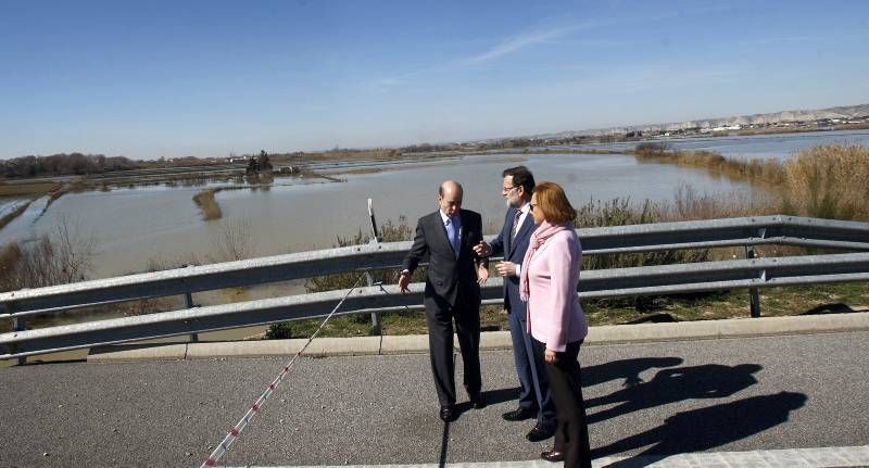 Fotogalería de la visita de Rajoy a la ribera del Ebro