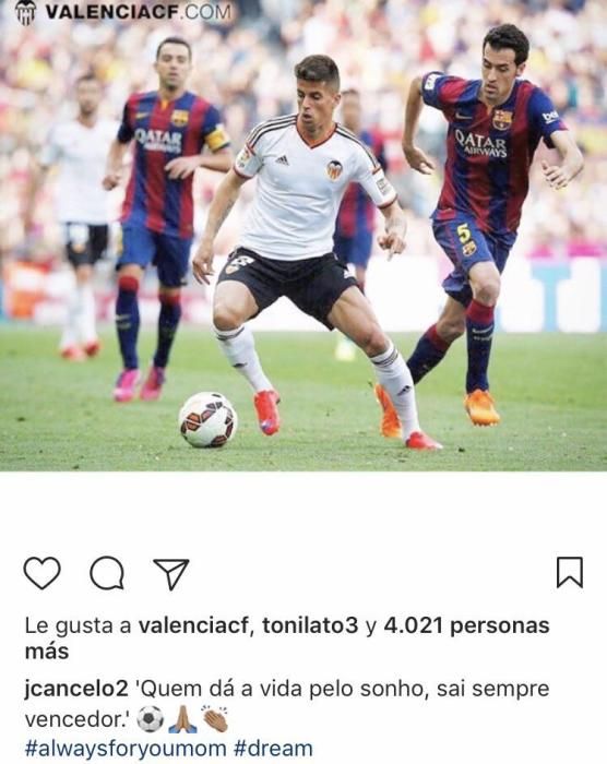 Los mensajes de Cancelo a su madre