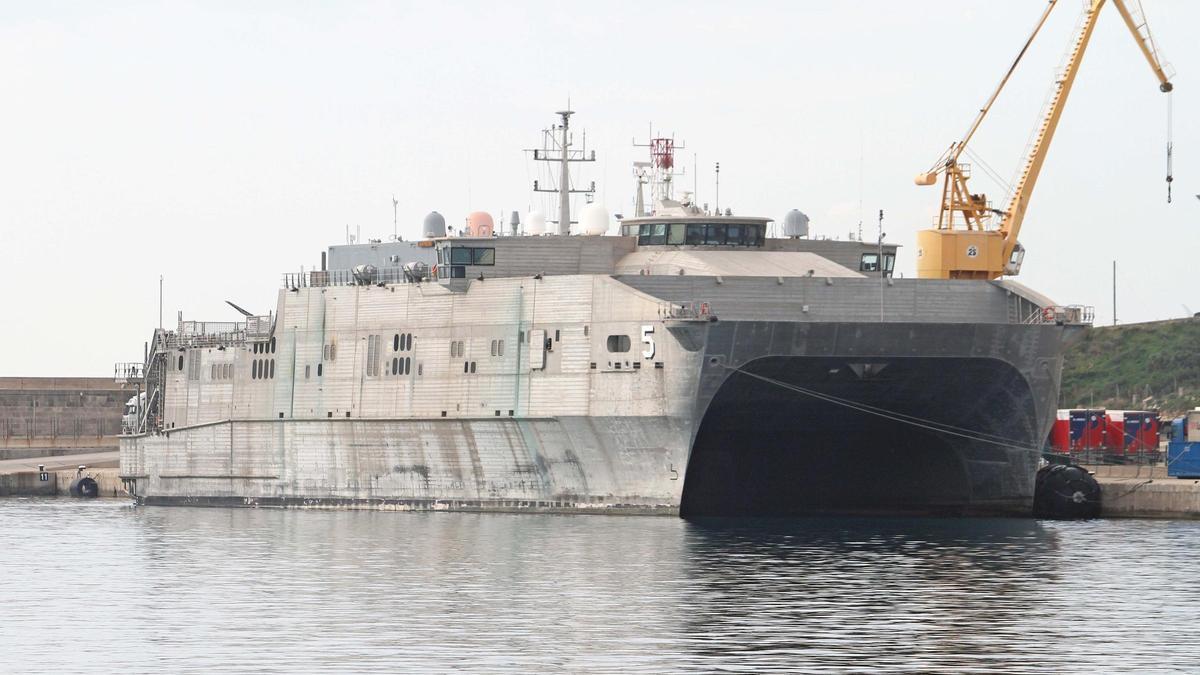El buque 'Trenton' de la marina de Estados Unidos visita Palma