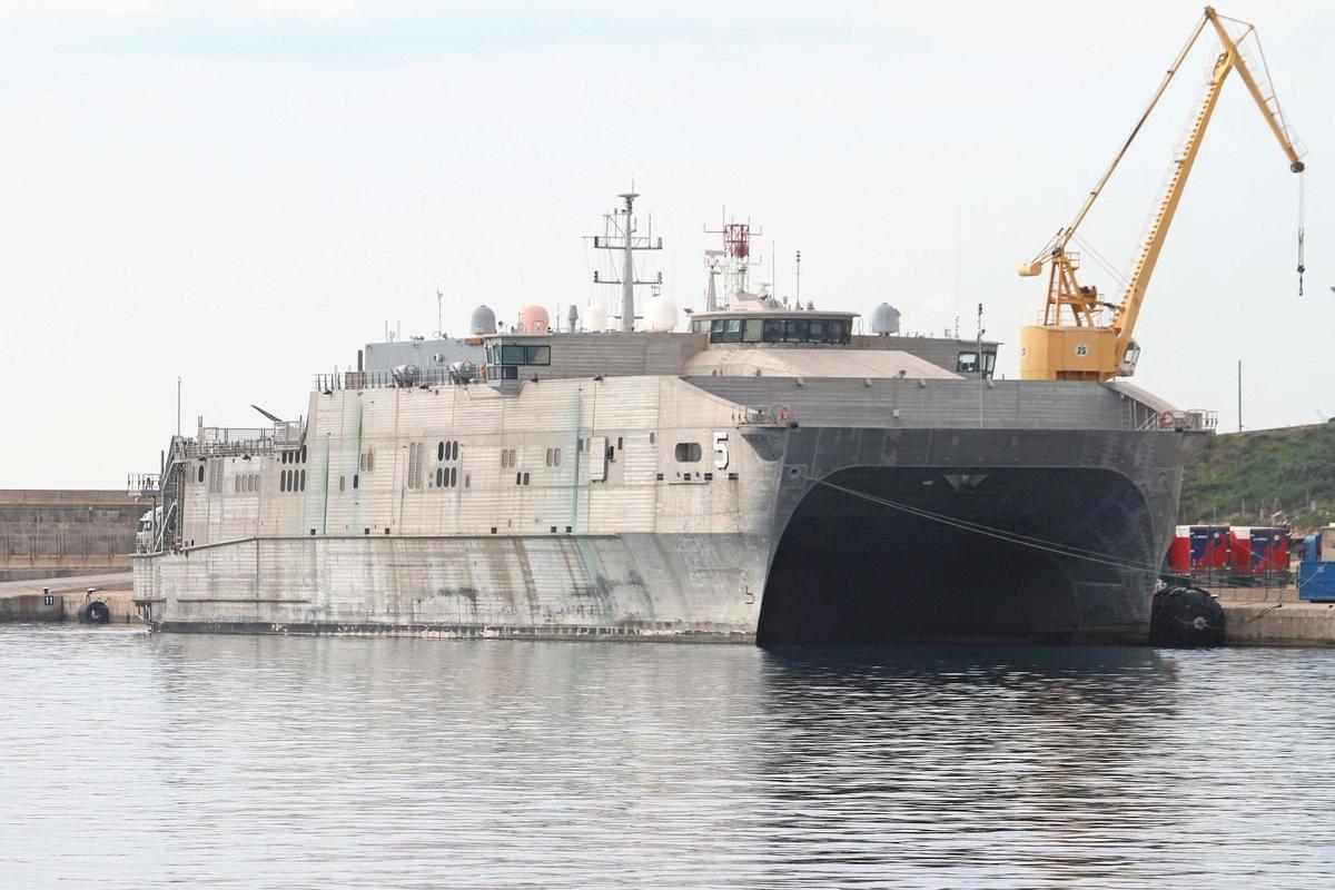 El buque 'Trenton' de la marina de Estados Unidos visita Palma