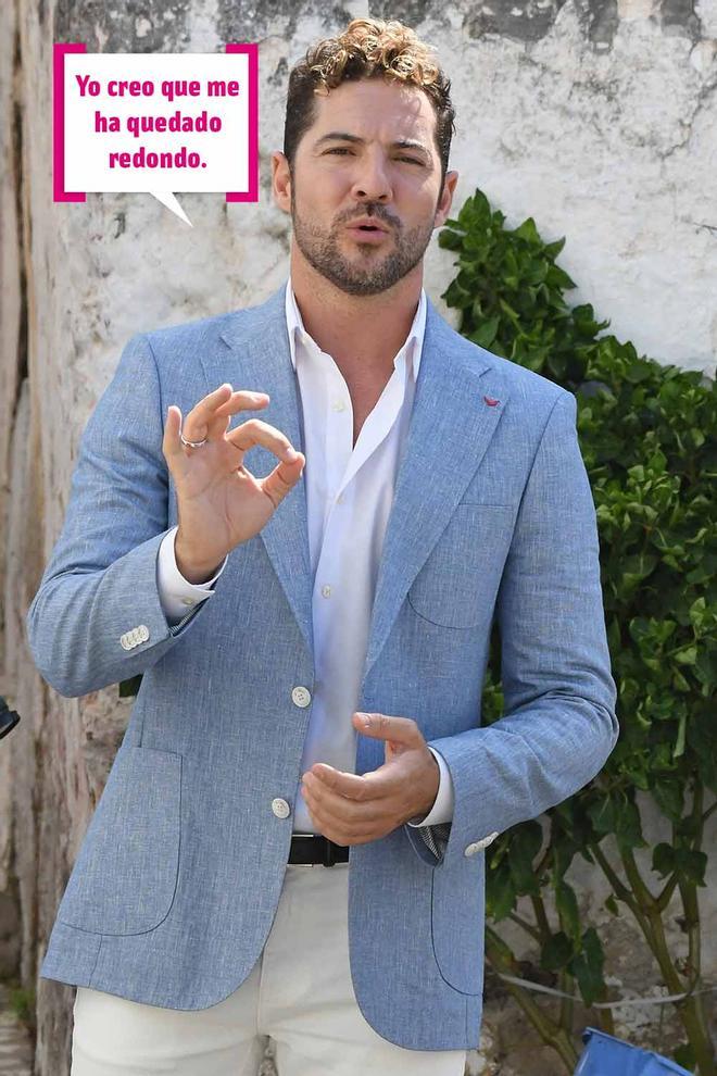 David Bisbal durante un rodaje en Marbella