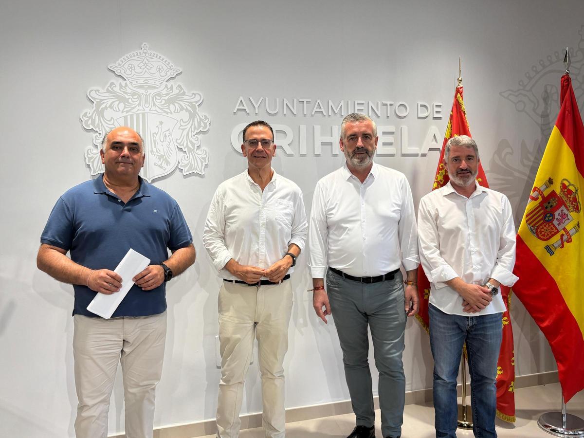 Valverde, Bailach, Gil y Vegara, en la presentación del proyecto piloto