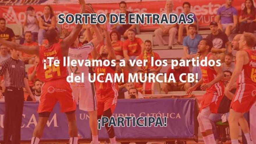 Sorteo de tres pases dobles para ver al UCAM Murcia-Andorra