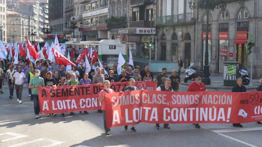 La CIG sale a la calle para reivindicar la huelga que paralizó Vigo en 1972