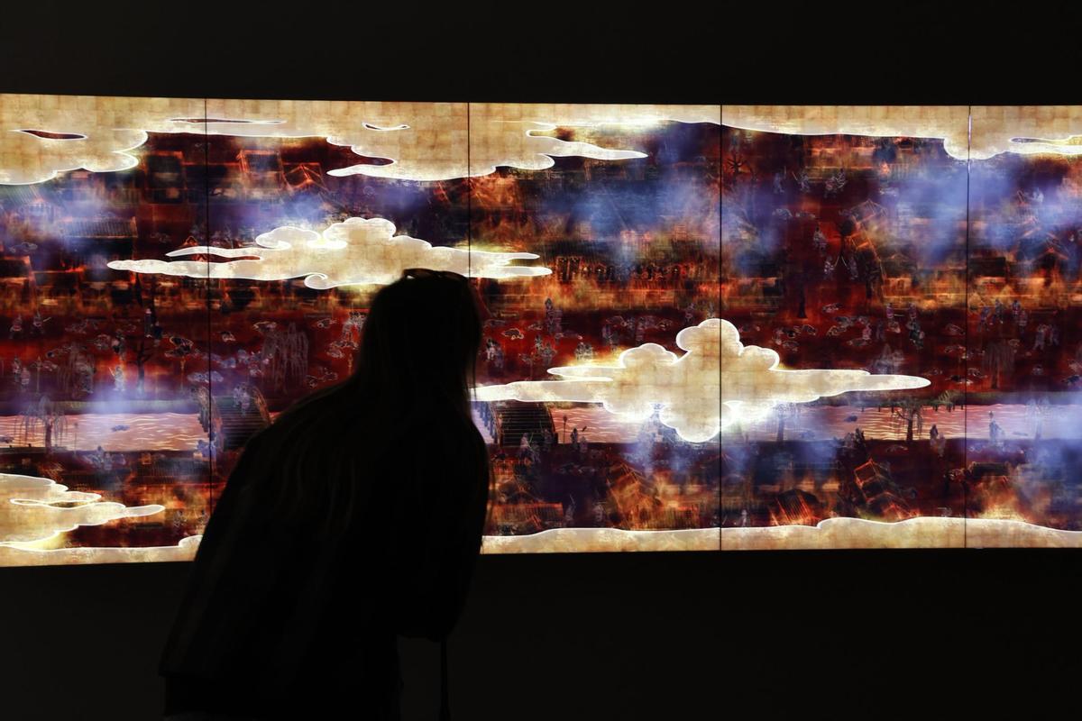 "El mundo del cambio irreversible" de TeamLab en el Centro de Arte Hortensia Herrero.