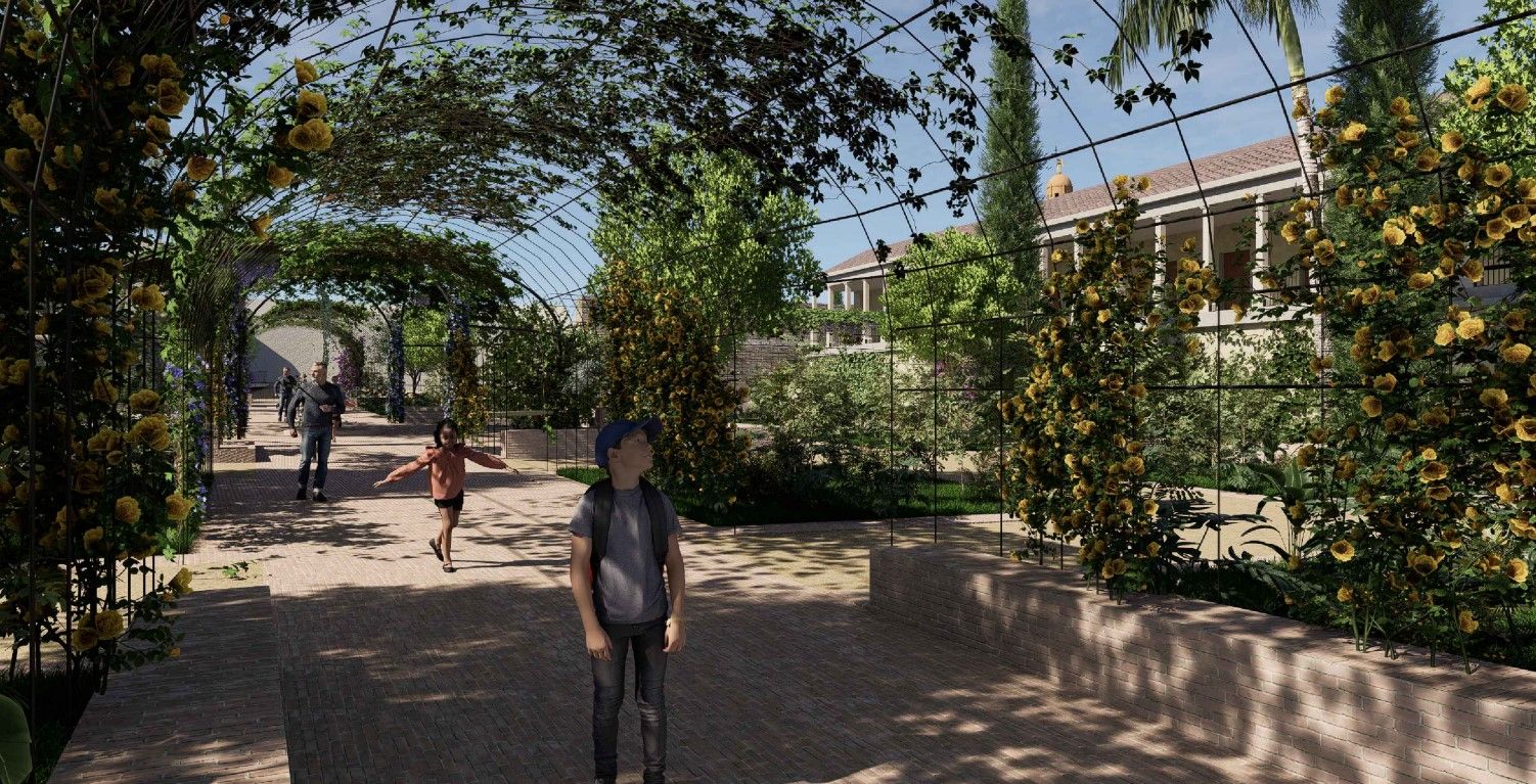 Así será la zona verde que el Ayuntamiento proyecta en Campo Santo de los Mártires