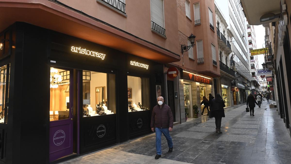 Imagen de comercios del centro de Castelló.