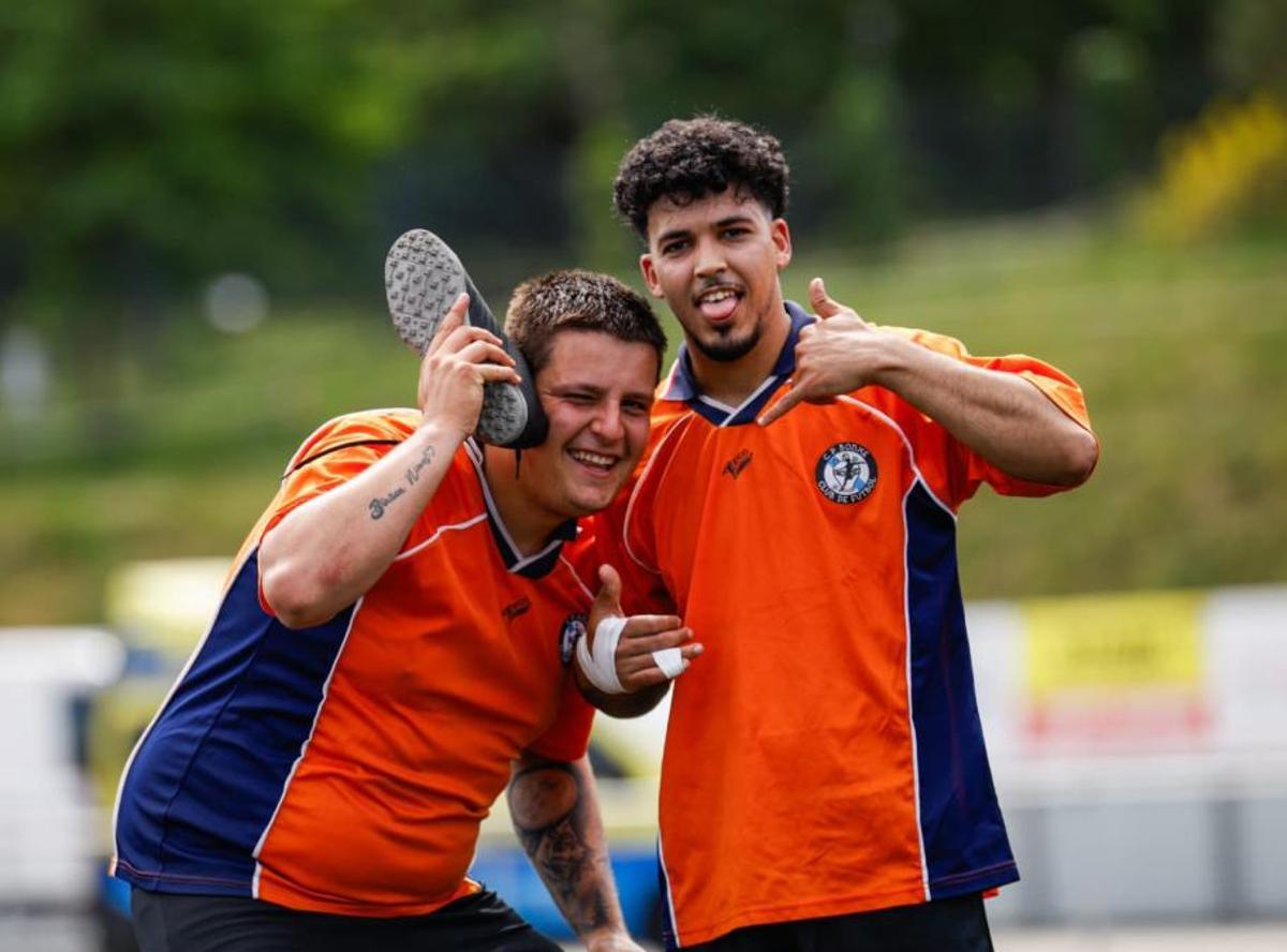 Dos jugadores del Bonxe, durante el torneo.