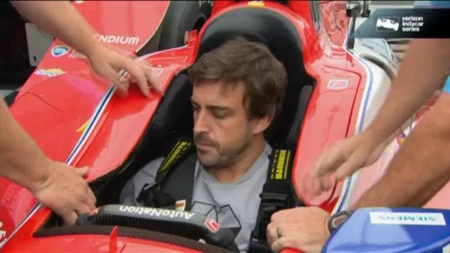 Fernando Alonso realiza su primera toma de contacto con la Indy Car