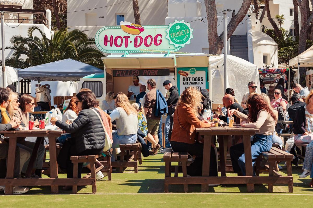 The food area has food trucks and a wide range of options.