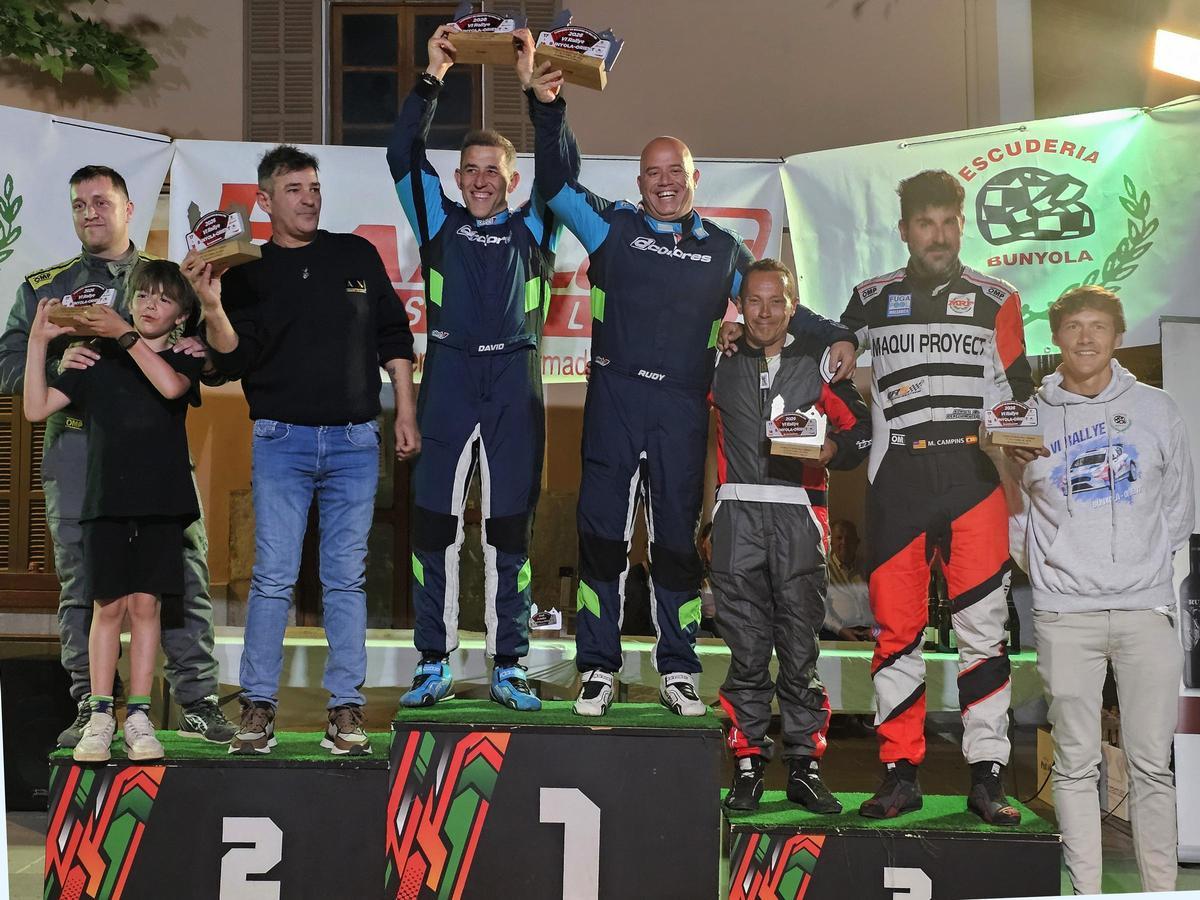 Imagen del podio de velocidad del Rally Bunyola-Orient.