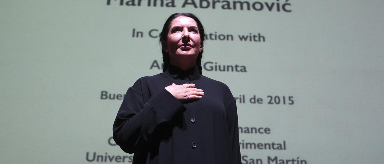 La artista de &#039;performance0 Marina Abramovic.