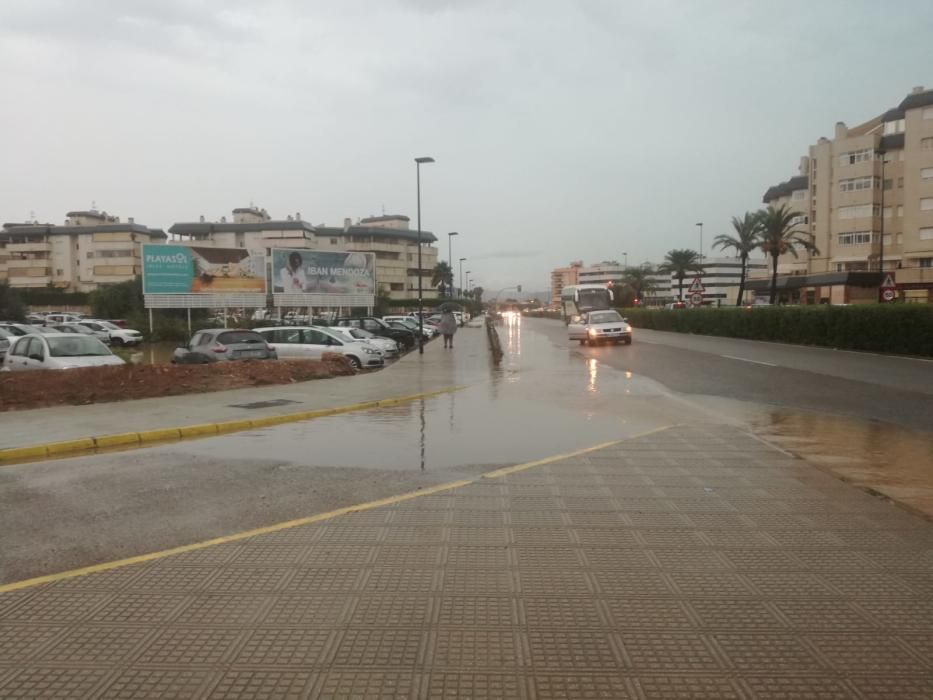 Lluvia torrencial en Ibiza