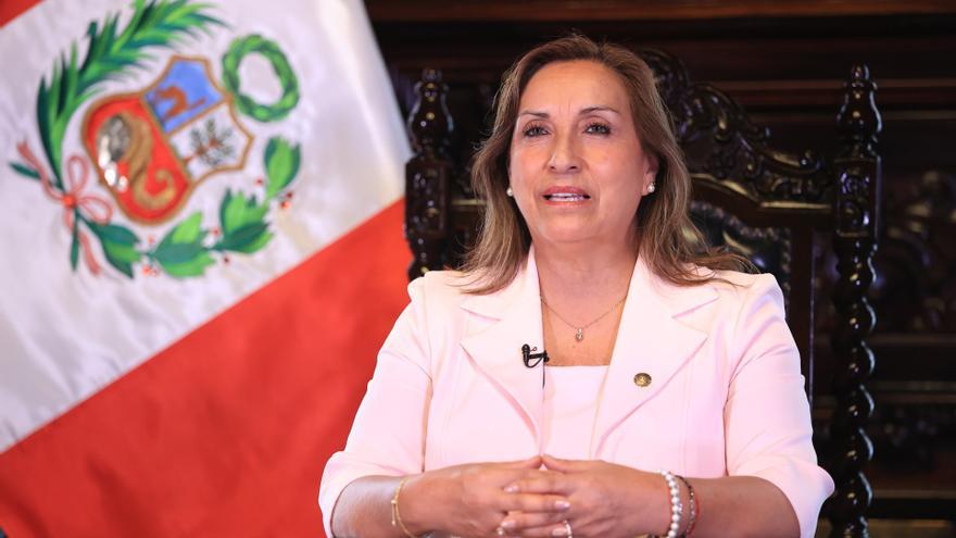 La presidenta de Perú, Dina Boluarte.