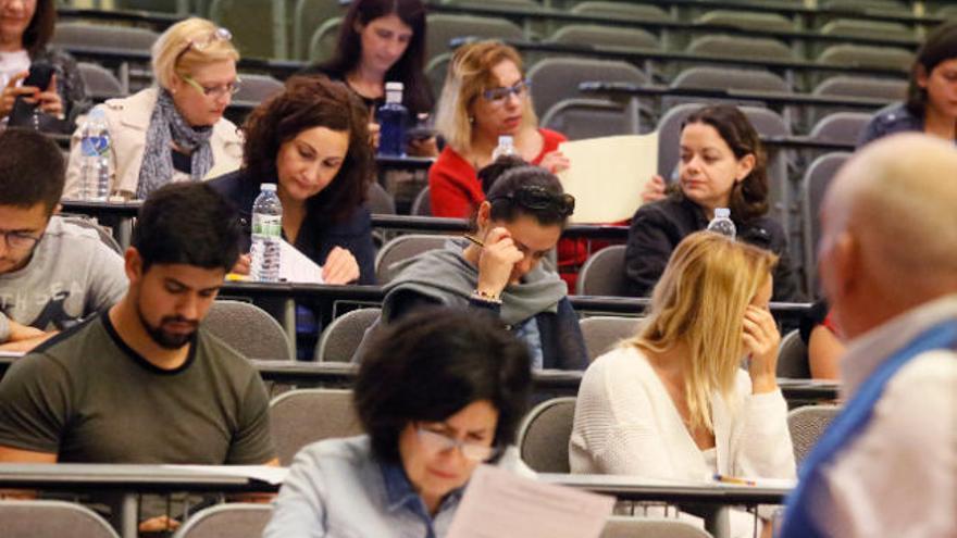 Aspirantes a una plaza de profesorado durante unas oposiciones anteriores.