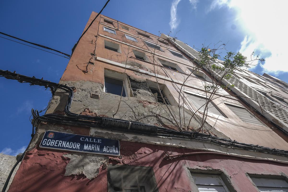 Deficiencias en las viviendas del barrio de San Francisco, en Las Palmas de Gran Canaria.