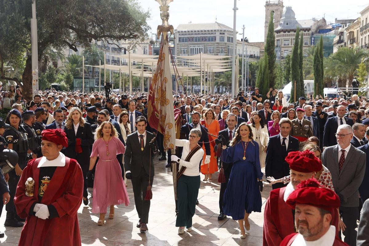 Un momento de la procesión cívica del 9 d'octubre del año pasado.