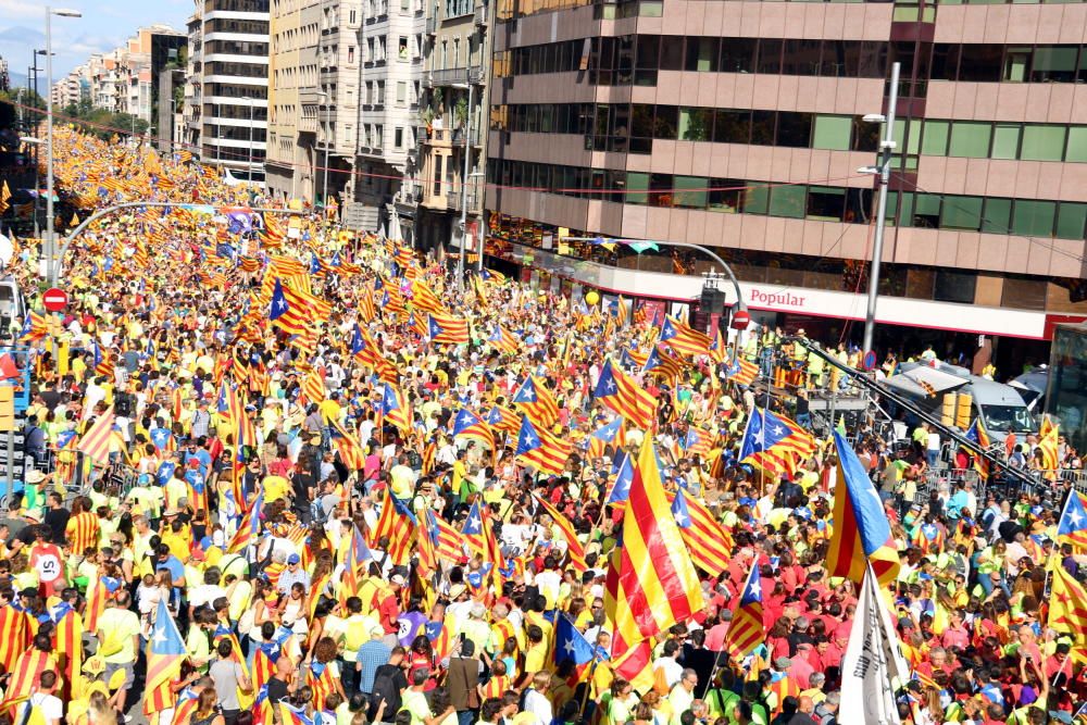 Concentració per la Diada 2017 a Barcelona