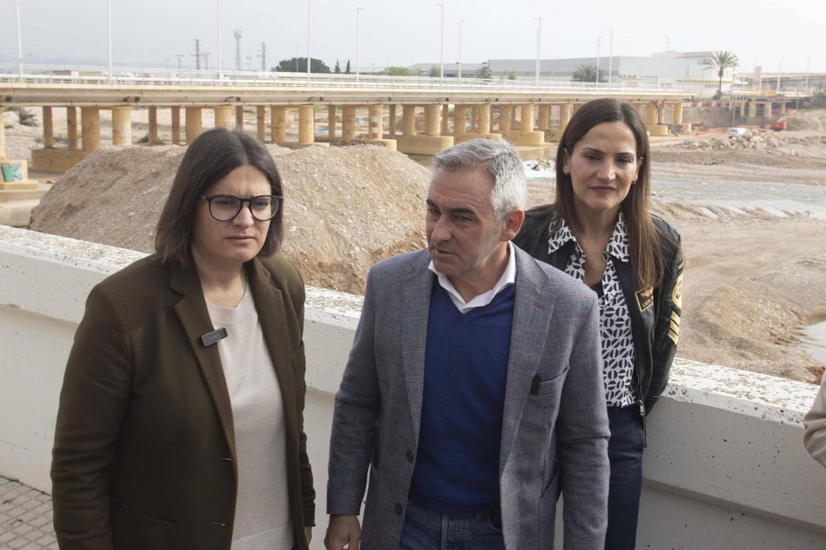 Miguel Barrachina en una visita a la zona dana