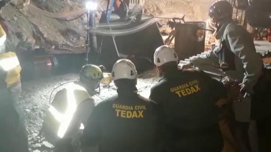 Imágenes de la cuarta microvoladura en el túnel para rescatar a Julen