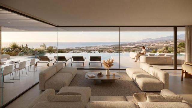 Imagen interior de la vivienda proyectada por el arquitecto Leonardo Omar . |