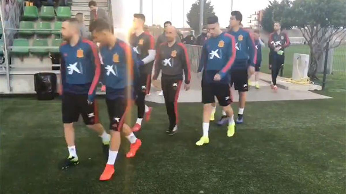 La selección española ha entrenado en Las Rozas