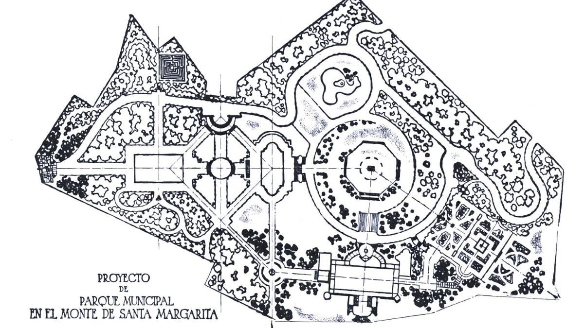 Proyecto del Parque de Santa Margarita del arquitecto Juan González Cebrián.