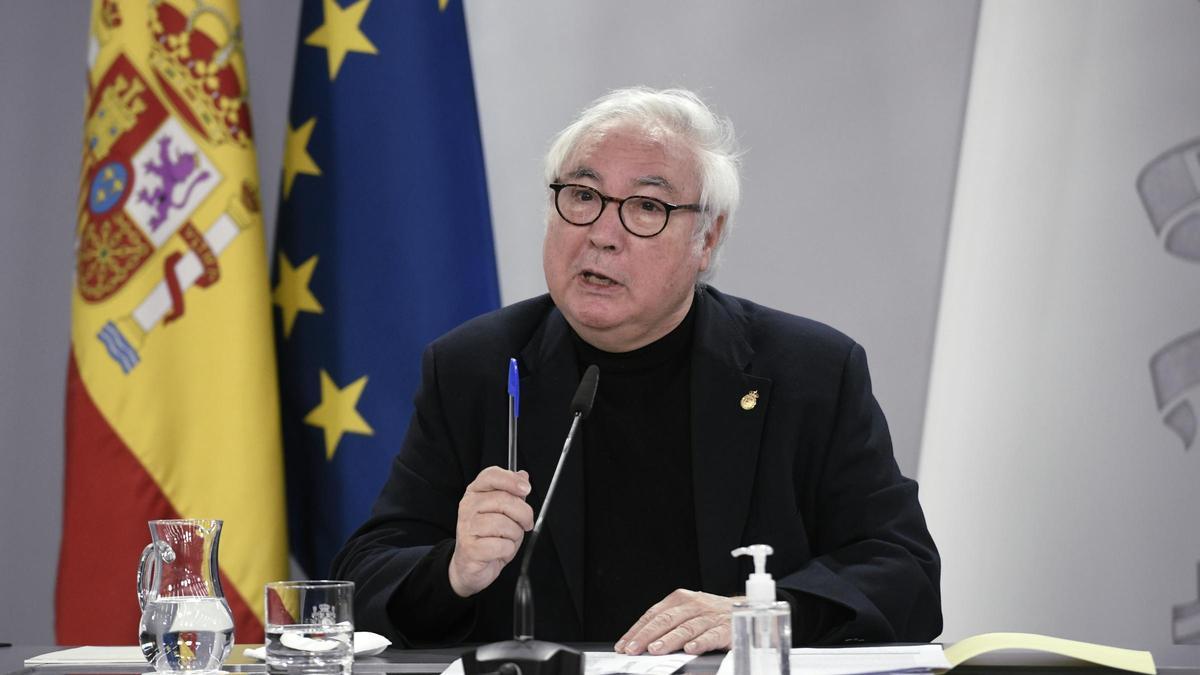 El ministro de Universidades, Manuel Castells.