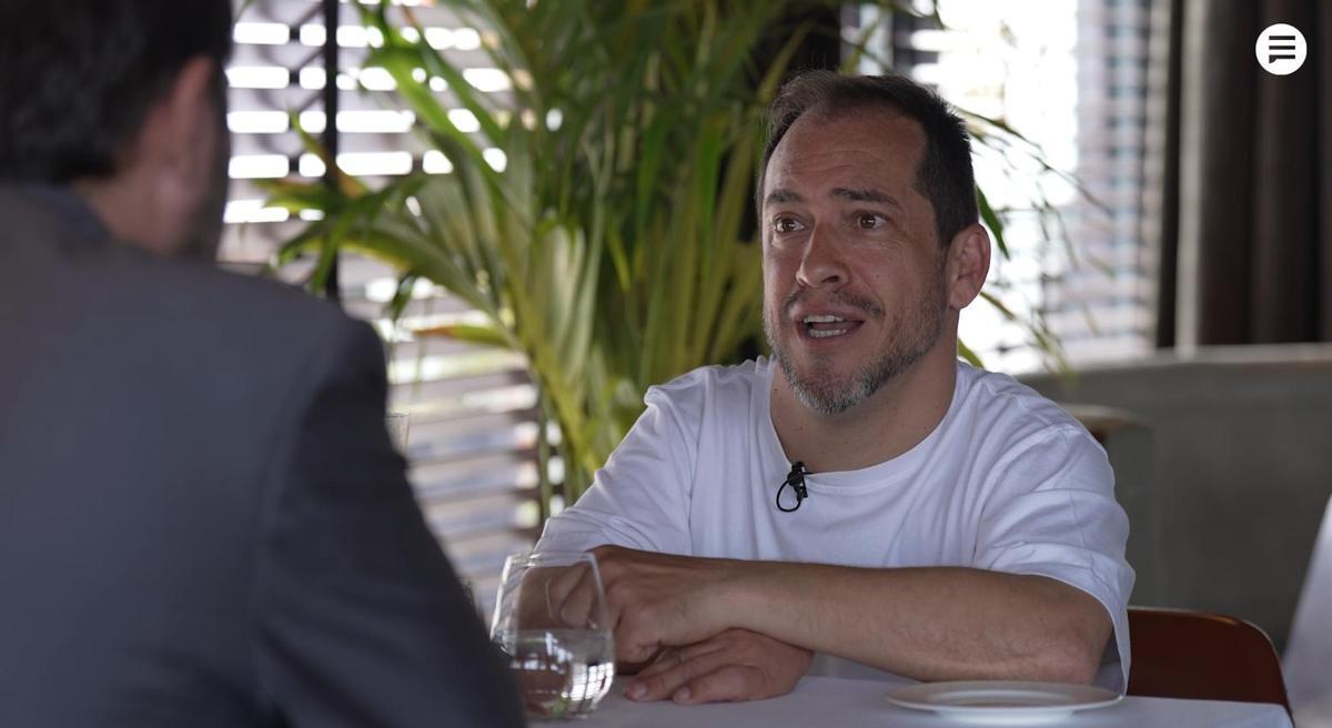 'El Langui', durante su entrevista en 'Un café en las alturas'