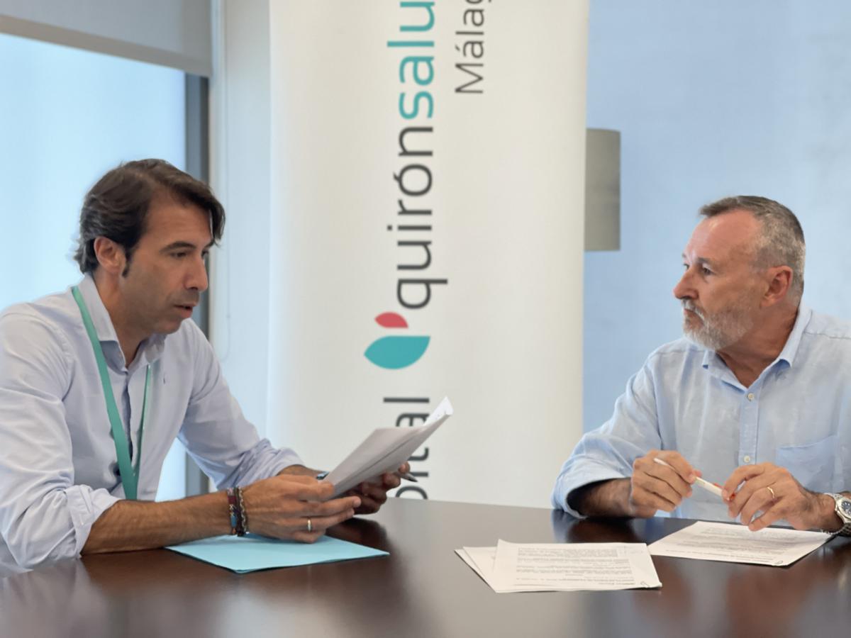 Firma del acuerdo de colaboración educativa entre El Pinar y Quirónsalud Málaga